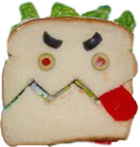 Angry Sandwich Face