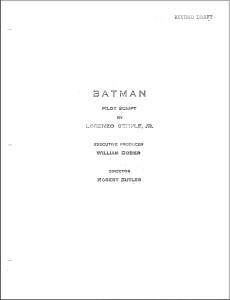 Batman Pilot Cover