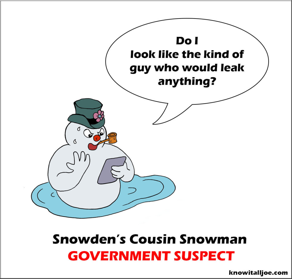 Snowden Snowman with border