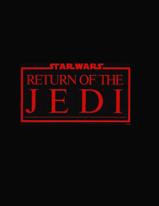 Return of the Jedi Press Kit Cover