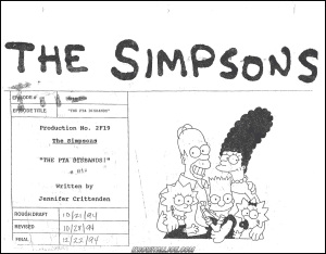 Simpsons Storyboards Cover