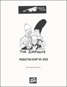 The Simpsons Script Cover