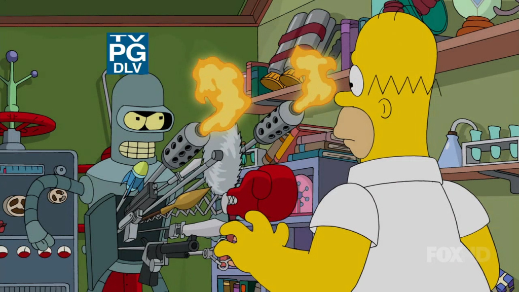 Simpsons Futurama Crossover Pic 13