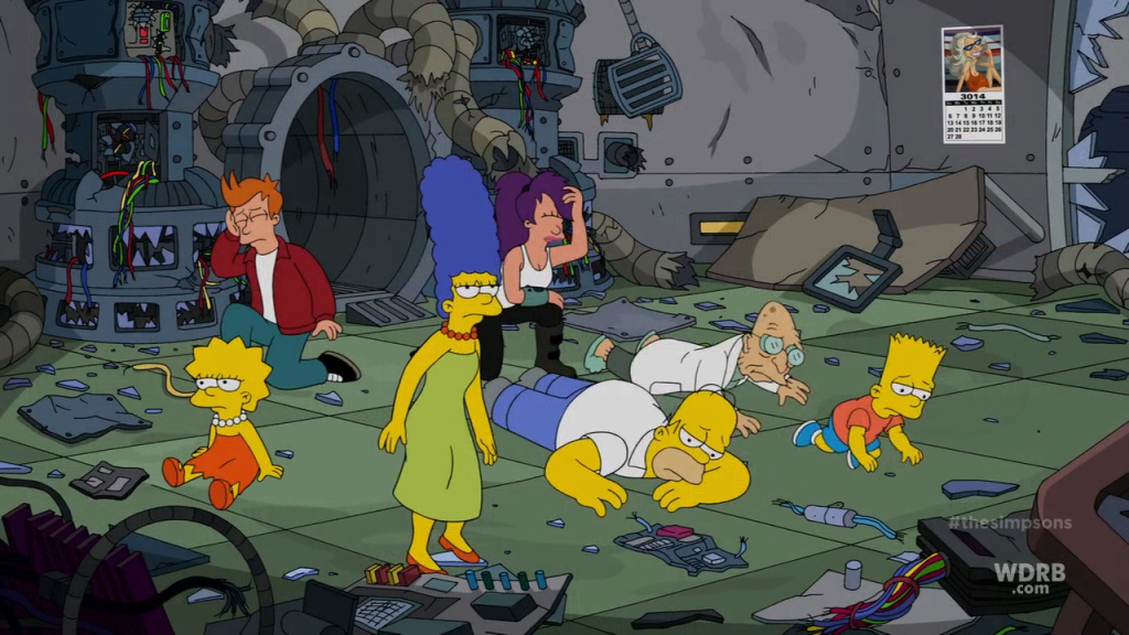 Simpsons Futurama Crossover Pic 39