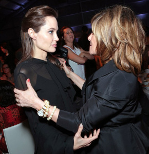 Angelina Jolie and Amy Pascal