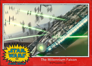 Star Wars Force Awakens Millennium Falcon Special Edition Trading Card