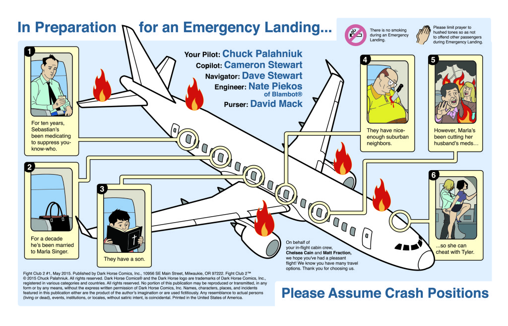 Fight Club 2 Emergency Landing Card