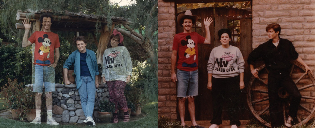 Back to the Future Fade Away Family Photo Comparison