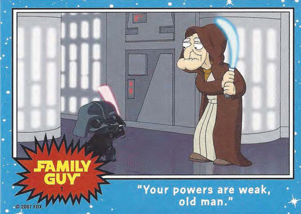 Family Guy Star Wars Card 1
