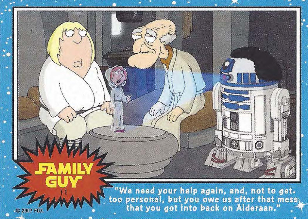 Family Guy Star Wars Card 11