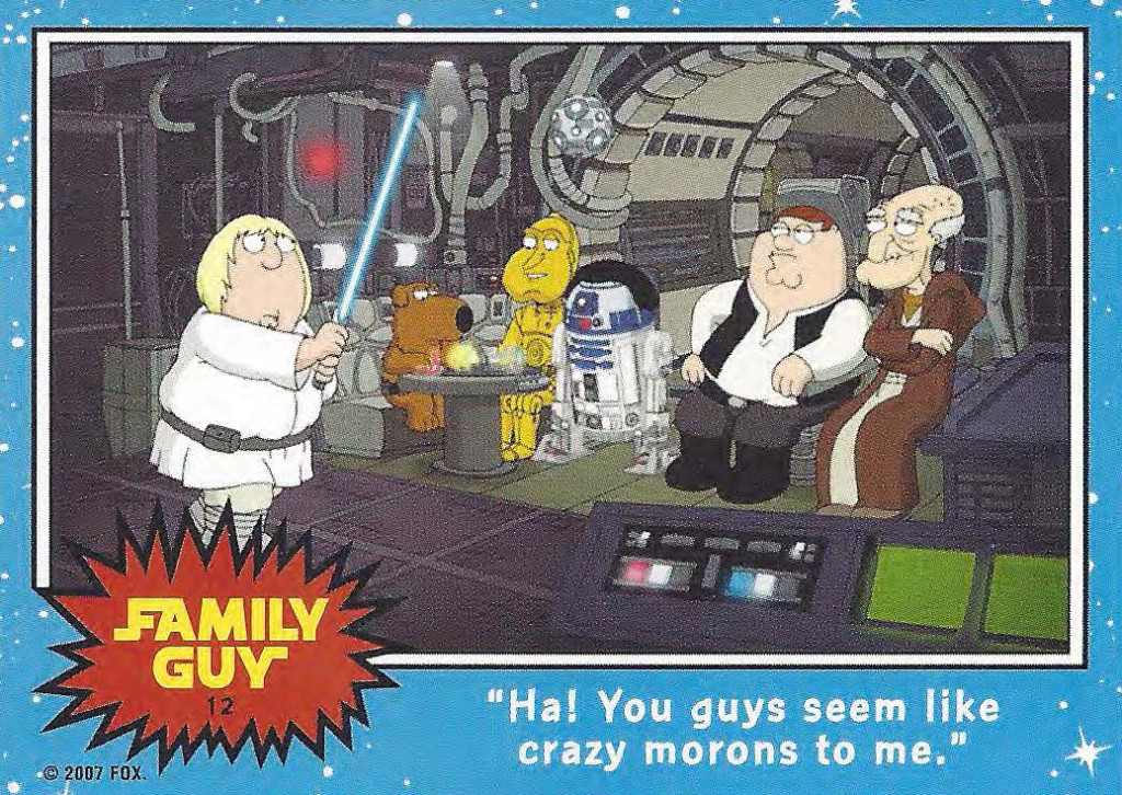 Family Guy Star Wars Card 12