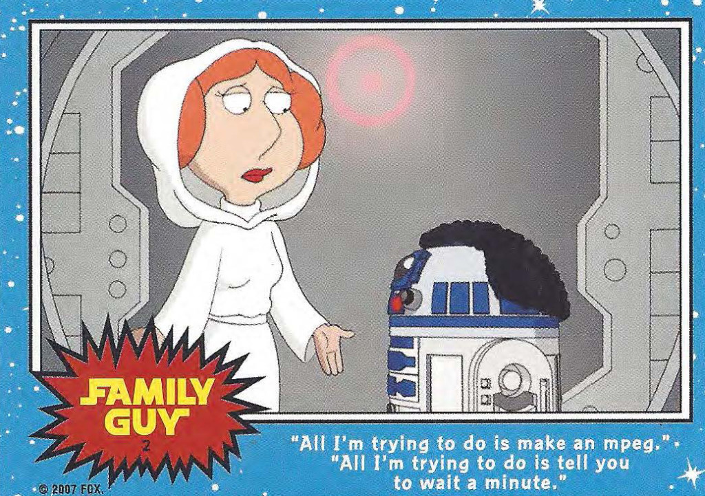 Family Guy Star Wars Card 2