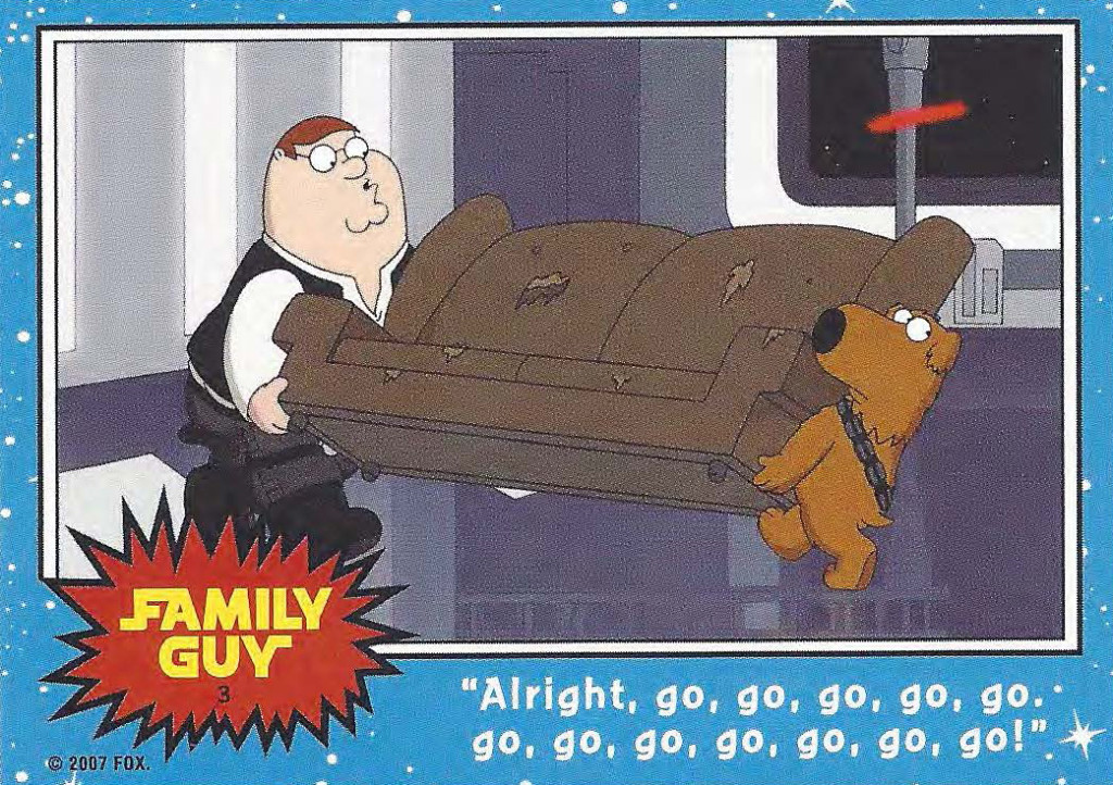 Family Guy Star Wars Card 3
