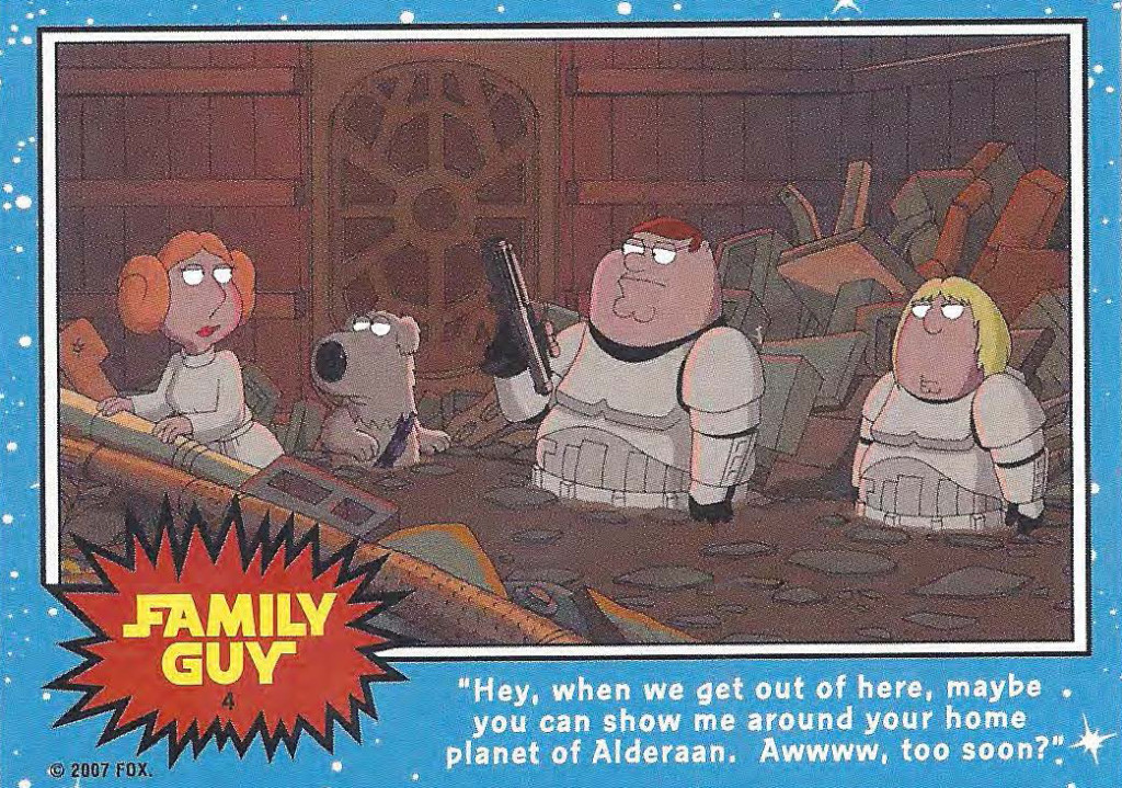 Family Guy Star Wars Card 4