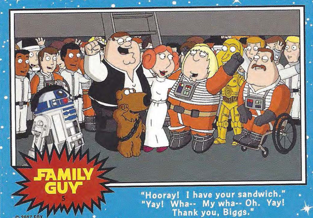 Family Guy Star Wars Card 5