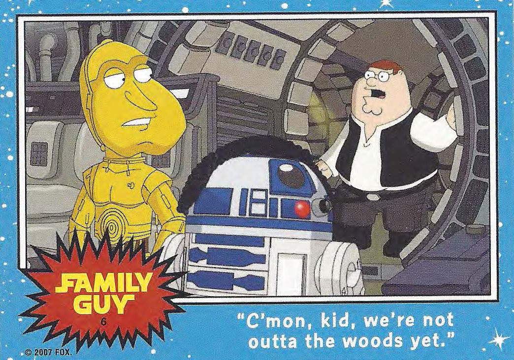 Family Guy Star Wars Trading Cards and Art Booklet