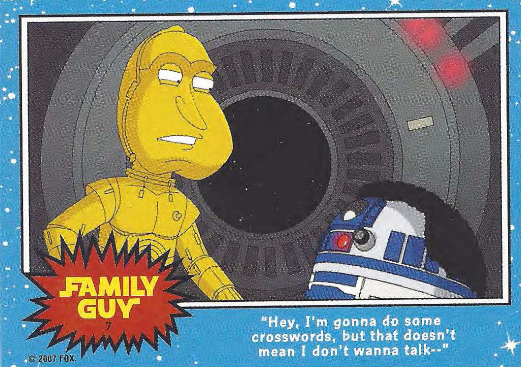 Family Guy Star Wars Card 7