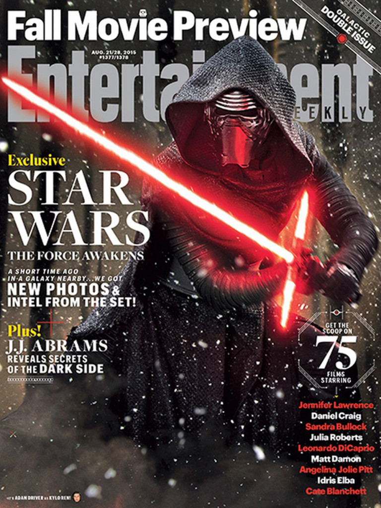Kylo Ren on cover of Entertainment Weekly